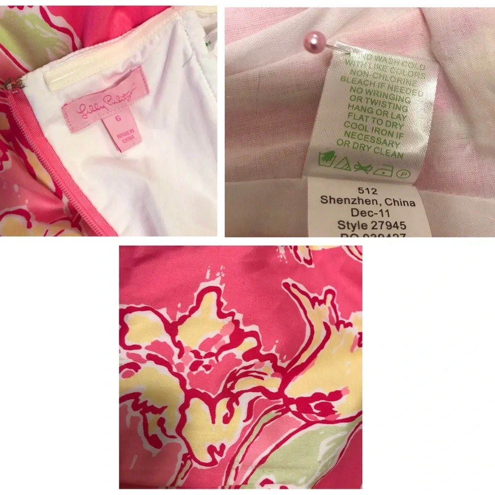 Lilly Pulitzer Blossom Dress Hotty Pink Day Lilly - Picture 16 of 16